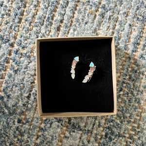 Anthropologie Sparkling Crawler Earrings